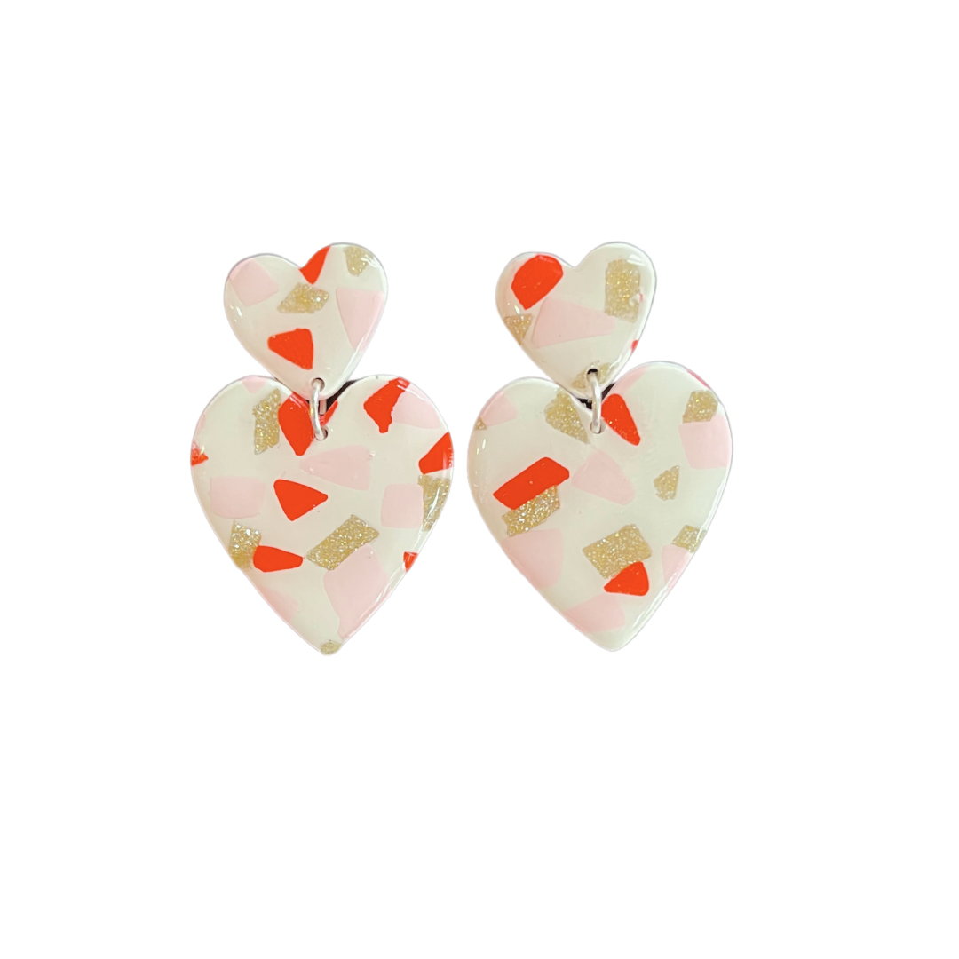 Two of Hearts Earring